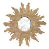 Worlds Away Versailles Gold Leafed Handcarved Mirror With Antqiue Mirror Inset