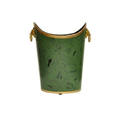 Worlds Away Oval Wastebasket - Lion Handles - Malachite 5 Worlds Away Oval Wastebasket - Lion Handles - Malachite -Worlds Away WA WBLIONOV MAL 87372.1553866203 ni 92977.1707481830