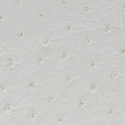 Worlds Away "X" Side Stool In Nickel Plate With White Faux Ostrich Top