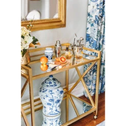 Worlds Away Gerard Gold Leafed "X" Bar Cart With Mirrored Tops -Worlds Away WA Winding Lane Interiors KWD Creative Waverly G Gerard G 3 WEB SIZE 78336.1699292918 ni 78083.1707478873