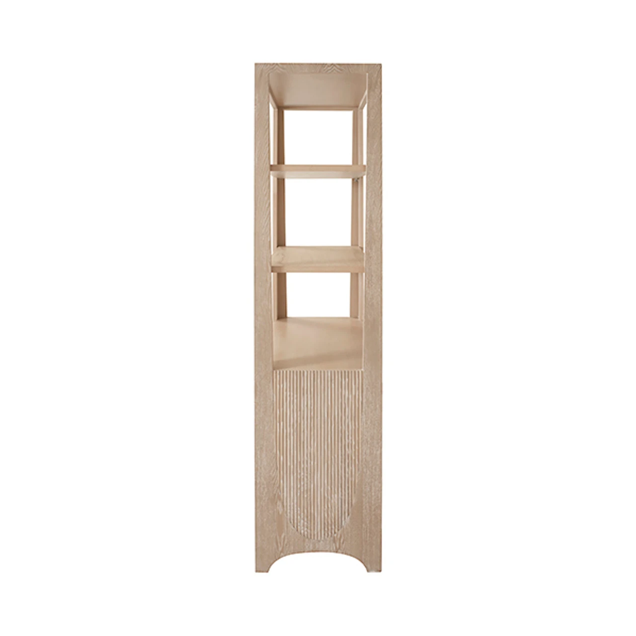 Worlds Away Etagere - Two Door Fluted Cabinet - Cerused Oak 9 Worlds Away Etagere - Two Door Fluted Cabinet - Cerused Oak - Image 9