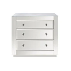 Worlds Away Alicia 3 Drawer Chest, Beveled Mirror -Worlds Away WA alicia mir ni 12708.1497371371