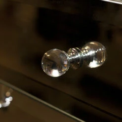 Worlds Away Alicia 3 Drawer Chest, Beveled Mirror