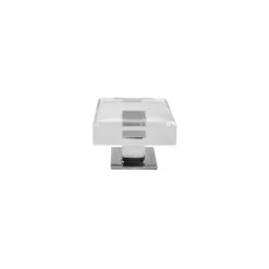 Worlds Away Baker Hardware - Acrylic/Nickel