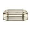 Worlds Away Octagonal Clear Glass Box