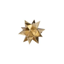 Worlds Away Cosmo Small Moroccan Style Star In Gold Leaf