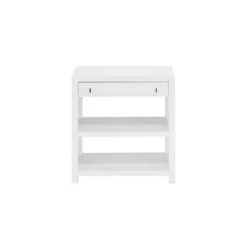 Worlds Away Side Table - Glossy White/Includes Brass & Nickel Hrdwr Options W Acrylic Rod 9 Worlds Away Side Table - Glossy White/Includes Brass & Nickel Hrdwr Options W Acrylic Rod -Worlds Away WA garbo wh 64278.1538509475 ni 32282.1707481708