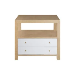 Worlds Away Hattie Side Table - Grasscloth/White Lacquer/Brass Hardware 9 Worlds Away Hattie Side Table - Grasscloth/White Lacquer/Brass Hardware -Worlds Away WA hattie nat edit 42615.1538509587 ni 10280.1707478914