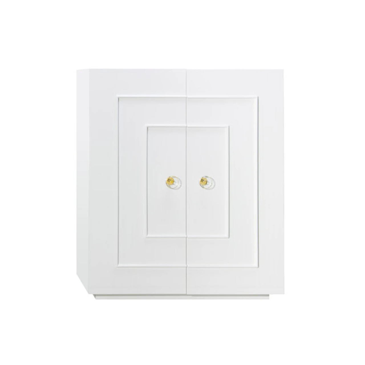 Worlds Away Judd Cabinet - White Lacquer/Crystal And Brass Knobs 7 Worlds Away Judd Cabinet - White Lacquer/Crystal And Brass Knobs - Image 7