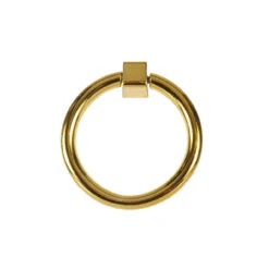Worlds Away Lucas Circular Pull In Brass