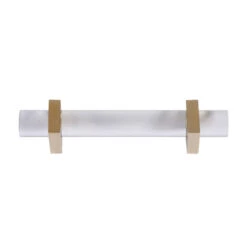 Worlds Away Monica Lucite And Brass Hardware