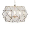 Worlds Away Rozz Tin And Clear Glass Chandelier