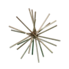 Worlds Away Urchin Silver Leafed Iron Asterisk